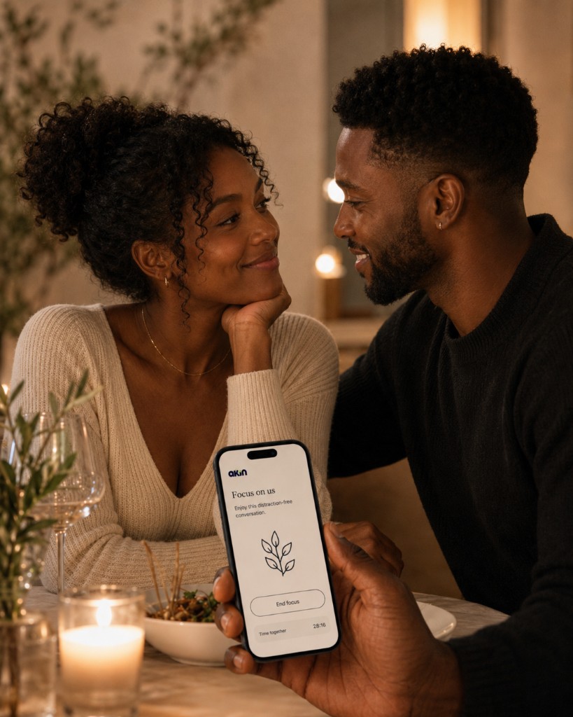 Akin Focus mode on date night—distraction-free conversation with time together